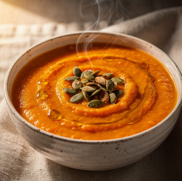 Sopa de Zanahoria, Naranja y Jengibre