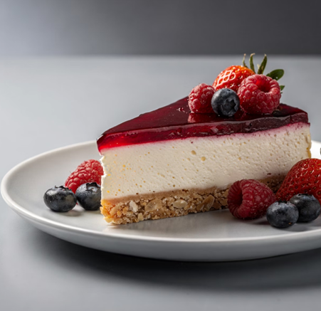 Cheesecake con Base de Almendra